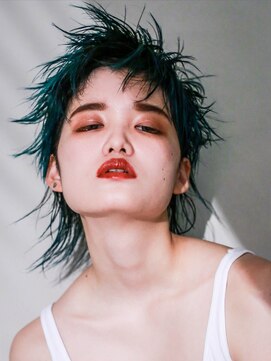 テトヘアー(teto hair) short[ターコイズ、ウルフ、デザインカラー]