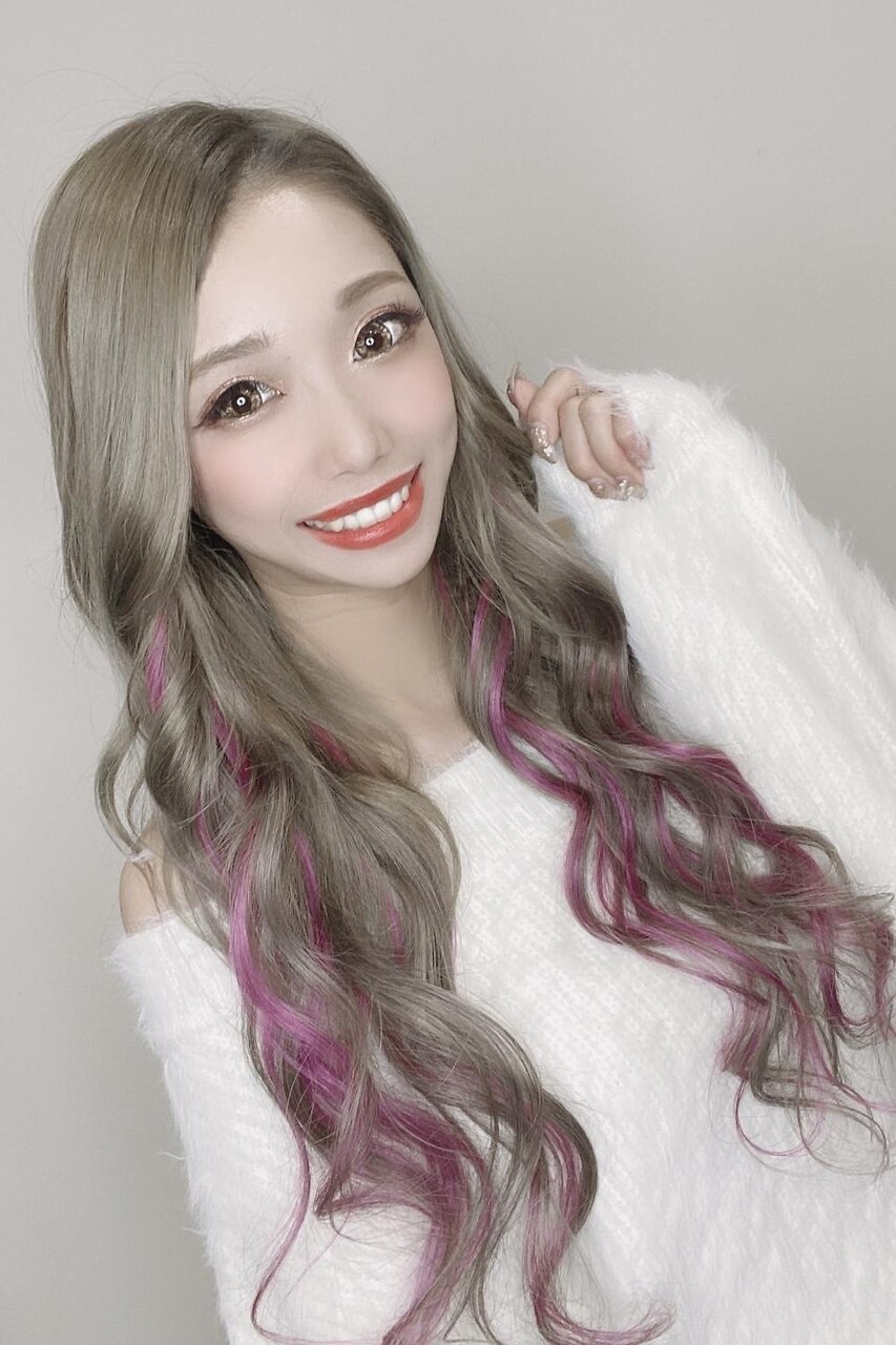 メッシュタンクトップ2枚セット（ピンク・グレー） グレー×ピンクメッシュでギャル感UP！/YUDU：L109883893｜ヘアー