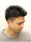 【ヨシザワ人形町】高めツーブロックパーマメンズショート