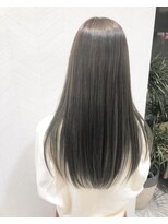 アース 錦糸町店(HAIR&MAKE EARTH) ブリーチなし×グレージュ×ラウンドカット