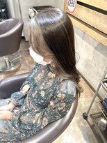 ミエルヘアーエスト 新宿店(mielhair est)&nbsp;フェイスフレーミング×スモーキーアッシュ【新宿】