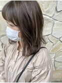 グレージュ+ハイライト