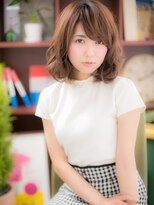 カバーヘア イヴ 戸頭店(COVER HAIR EVE)&nbsp;くせ毛風ふわミディ☆毛先パーマフェミニンc5戸頭20代30代40代