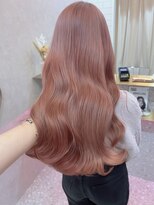 ロンド レア 天神大名店(Lond Le’a)&nbsp;ダブルカラーミルクティーピンクベージュカラーハイトーンカラー