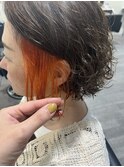 イヤリングカラー×オレンジ