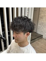 カイノオム 梅田(KAINO HOMME) スパイラル マッシュ ツーブロック 刈り上げ