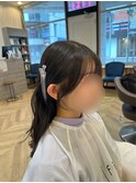 結んでも下ろしても可愛い顔まわりカット