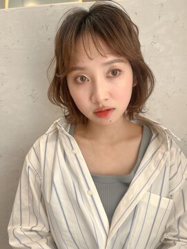 ロンドプランタン 恵比寿(Lond Printemps) 透明感カラーレイヤーヘア外ハネミディアム【中居】