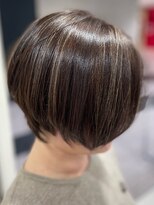 ソシエ アヴェダ さいたま新都心店(SOCIE AVEDA)&nbsp;白髪ぼかし大人ショート大人ボブ30代40代50代60代さいたま新都心