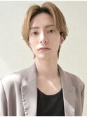 [Inity]人気ミルクティーセンターパート[江坂/パーマ/メンズ］