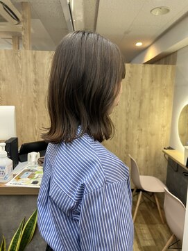 テーラ 南流山店(TELA) 『鎖骨ミディ×オリーブグレージュ』【TELAHAIR 南流山】