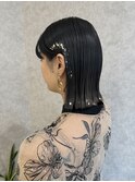 【Rio】☆ボブの方必見！！タイト金箔アレンジ☆天神/今泉