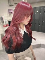 ベレーザ 渋谷(BELEZA)&nbsp;7918艶髪カシスレッドラベンダーパープルハイトーンワンホンヘア