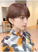say. マッシュショート ハイライト ハイトーンカラー 韓国 前髪