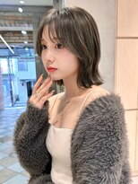 グロー 大宮(GLROW)&nbsp;ボブ　顔まわり　グレージュ