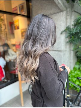 バレイヤージュカラー#サンドベージュ【Ayaka】