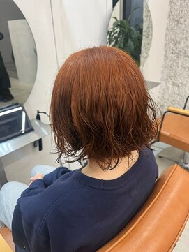 セム(sem) ブリーチ無しダブルカラーのオレンジカラー