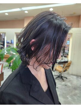 エイム ヘアメイク 横川店(eim HAIR MAKE) 切りっぱボブ×ソフトレイヤー