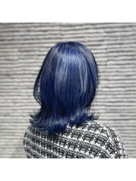 ビスイル 秋葉原店(Vis ill) 20代30代透明感暗髪アッシュブルーグレージュ丸み