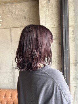 ヘア ルーナ バイ アプリーレ(hair lune by Aprire) 20代30代40代人気ピンクカラーミディレイヤーカット