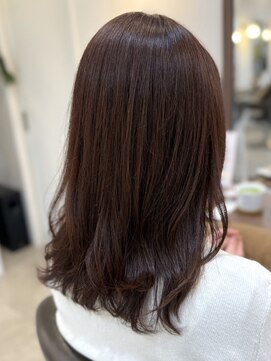 エクリュ 千葉(ecru) ピンクブラウン/透明感カラー/お仕事ヘア/髪質改善