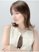 クラゲヘアー/オリーブグレー/小顔/ココアベージュ[横浜]