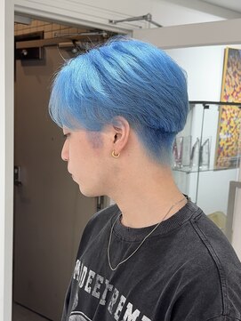 メンズペレ 渋谷(MEN'S PELE) スペインカール/スパイキーショート/ブルーブラック/渋谷