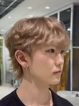 ノラキチジョウジ(NORA KICHIJOJI) ケアブリーチブロンドエンドカラーメンズ韓国ヘアマッシュウルフ