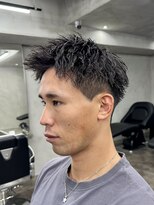 ニコ トウキョウ ロジック(nico TOKYO Logic)&nbsp;刈り上げアップバングスパイキーショートパーマスパイラルパーマ