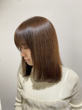 透明感カラー Aujua髪質改善トリートメント