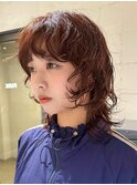 レイヤーパーマハッシュカットハイレイヤーウルフ