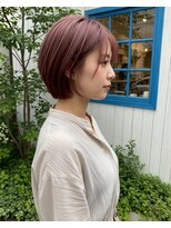 アズグロウヘアー(AS GROW HAIR) 大人ショートボブ×ピンクブラウン