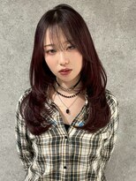 キャパ セントラル 天神 大名店(CAPA central) 韓国ヘア 前髪カット レイヤーカット ブラウンカラー 20代