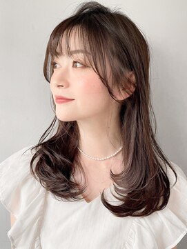 アグノス 青山(Agnos) 斜めバングうる艶髪モテ髪こなれヘアうるツヤダークブルー