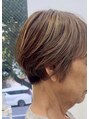 ヘアーサロンアンク(hair salon anc)&nbsp;グレーカラーに飽きてきた方には、ブリーチでデザインが◎