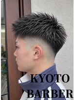 バーバーショップテト(barber shop tete)&nbsp;【京都】メンズカットアップバングフェードスパイキーショート