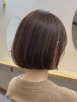 シッポヘアー(SHIPPO HAIR)&nbsp;星ヶ丘大人ワンレンボブツヤ感ダークブラウン20代30代40代