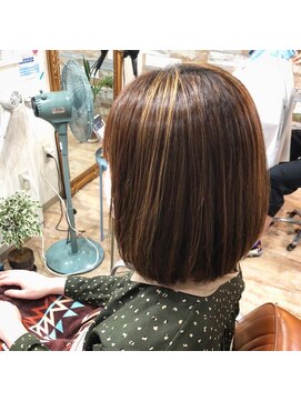ハウオリ ヘアーワークス(Hauoli hair works) 柔らかツヤツヤボブ