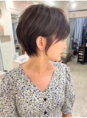 大人ショートボブ/ショート/ハイライト[天神大名/博多/福岡天神]