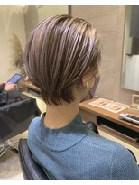 シェル 国分寺(shell)&nbsp;パープルベージュ/ショート/オトナ女子/ブリーチあり/20代30代