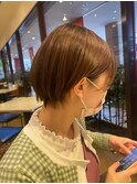 ショートボブ×ラベンダーアッシュ
