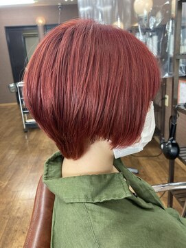 ヘアーサロン カラー 色彩店(COLOR) ルージュレッドボブ