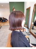 切りっぱなしボブ