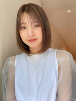 トゥルーズ 梅田店(TLUUS) TLUUS前髪パーマグレーベージュレイヤーロングアッシュカラー