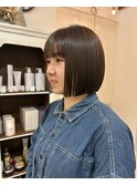 切りっぱなしボブ