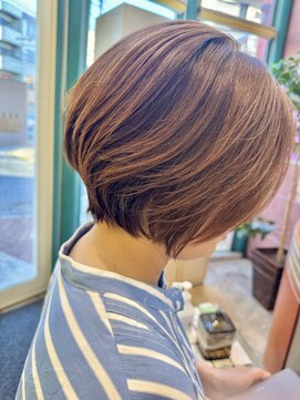 エイムコーゾー美容室(AiM KOZO) 束感ショートボブ/Ju