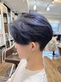 アグ ヘアー シータ 大宮店(Agu hair theta) ネイビーブルー×センターパート