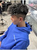 メッシュスパイラルパーマ平巻き波巻きパーマスペインカール