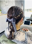 編みおろしスタイル