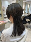 クラゲヘアー姫カットレイヤー前下がりボブウルフハイレイヤー
